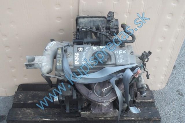 motor na peugeot 206, 1,1i, kod hfx, použité náhradné diely na peugeot 206