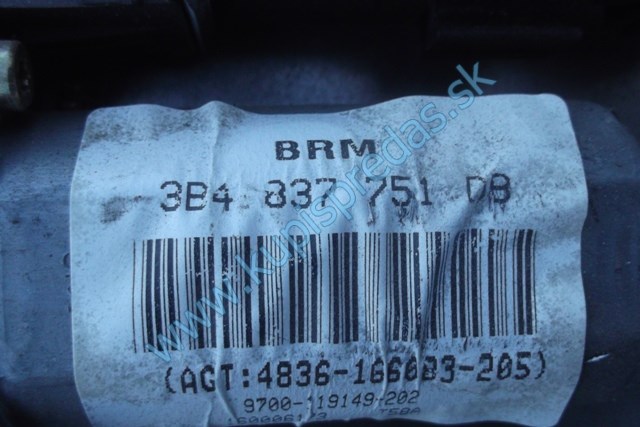 náhradné diely, ľavé predné sťahovanie okna na vw passat b5