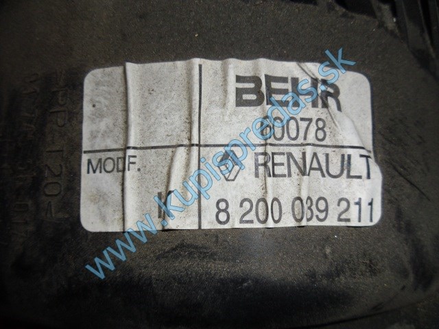 ventiĺator na kúrenie na renualt kangoo, autodiely na trenault kangoo, 