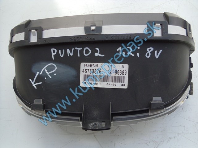 tachometer na fiat punto 2 1,2i 8V, autodiely na fiat punto