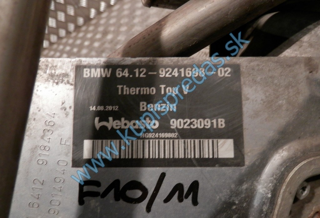 Nezávislé kúrenie Webasto BMW F10-F11  