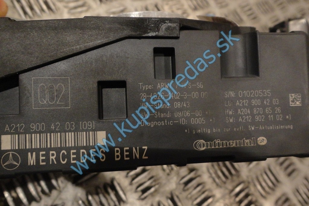 Motor kufrových dverí batožinového priestoru MERCEDES W212