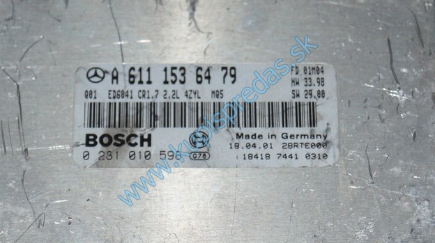 ECU riadiaca jednotka motora Mercedes Vito W638 2.2 CDI  