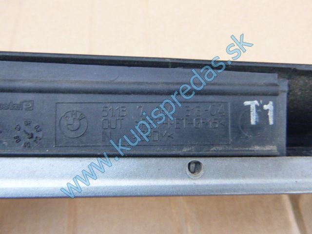 Lišta zadného kufra s osvetlením špz BMW 3 E46 COUPE 
