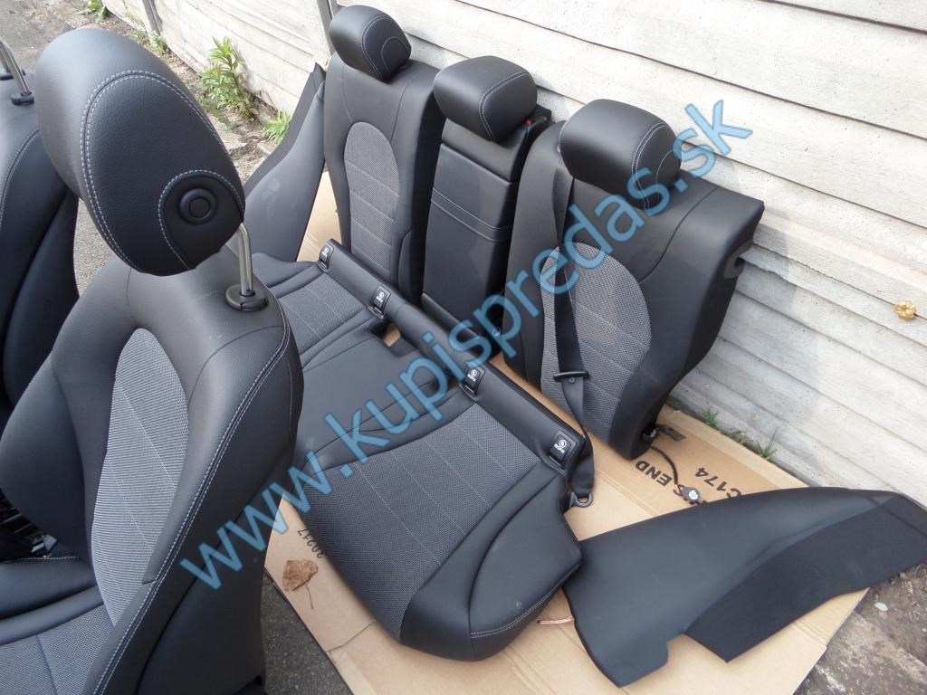 Predné-zadné kožené sedačky + tapacíry MERCEDES C W205 KOMBI