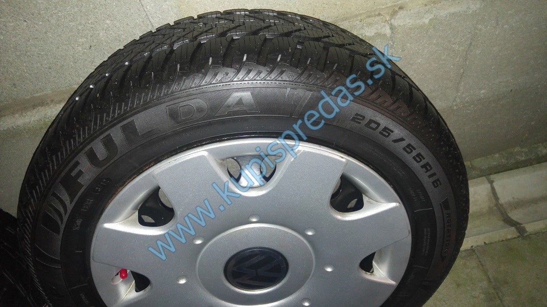Zimné gumy plechové disky 205/55/R16 5x112 