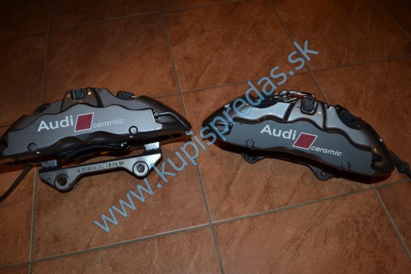 Predné keramické brzdové kotúče + strmene Audi RS4 RS5 B8  Cena za komplet ako je na fotkách  