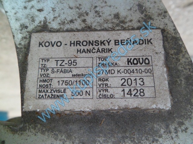 ťažné zariadenie na škodu fábiu 1 kombi, autodiely na škoda fábia 1, 