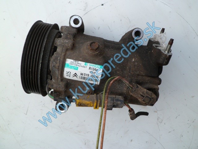 kompresor klimatizácie na peugeot 207 1,4i, 09758404661, 9651910980