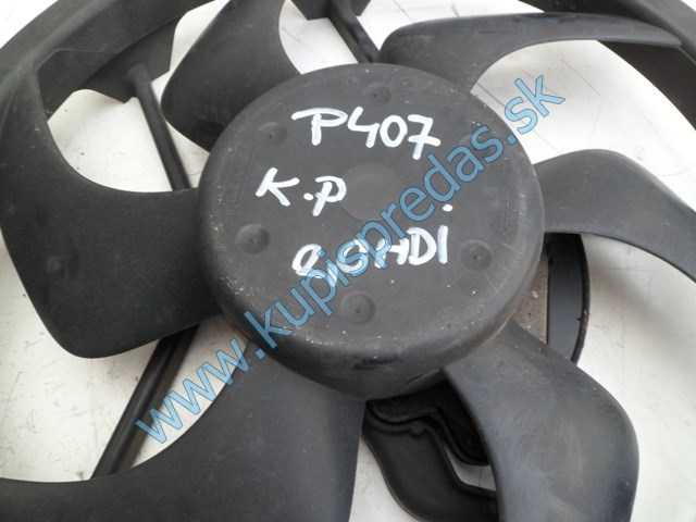 ventilátor na peugeot 407, 1831504016, 9656916680, 