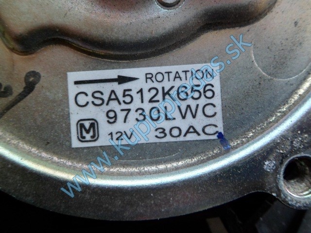 ventilátor na chladič na suzuki sx4 1,6i, CSA512K656, 9730LWC, 