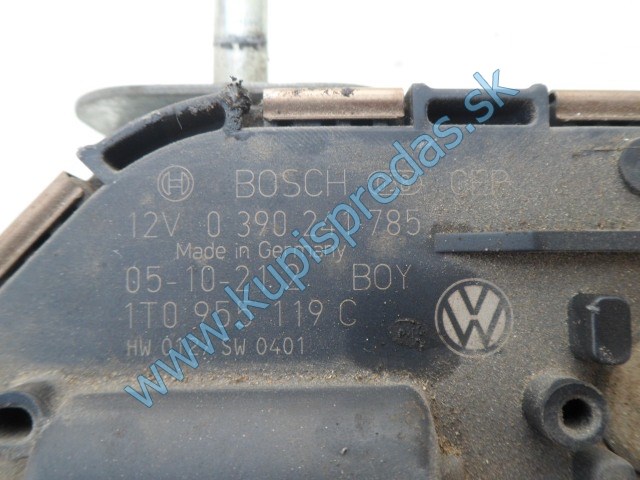 ľavý predný mechanizmus stieračov na vw volkswagen toruan, 1t095523E
