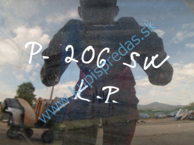 piate dvere na peugeot 206 sw, kombi, zadná kapota, 