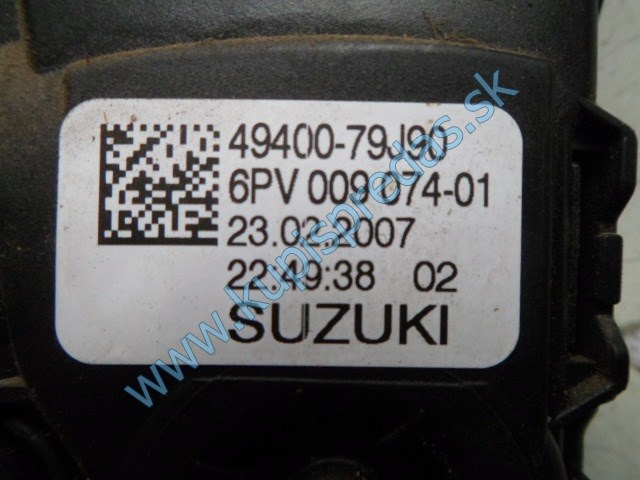 plynový pedál na suzuki sx4 1,6d, 49400-79J90, 