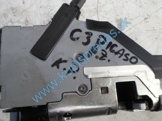 pravý predný zámok na citroen c3 picasso, 6 pinový, 