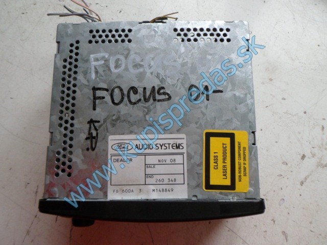 autorádio na ford focus1,  na cd, YS4F-18C815-AD