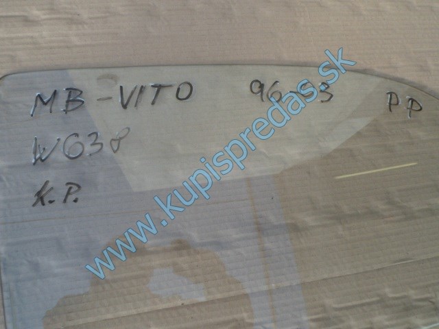 pravé predné sklo do dverí na mercedes vito w638