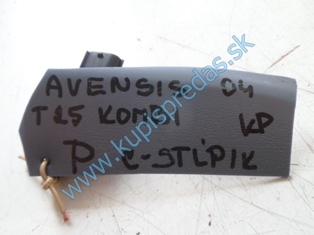 pravý zadný senzor nárazu na toyotu avensis T25, 89833-0501