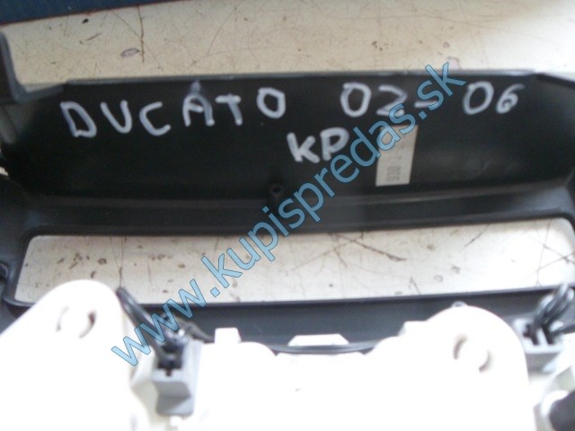 panel na ovládanie kúrenia na fiat ducato 