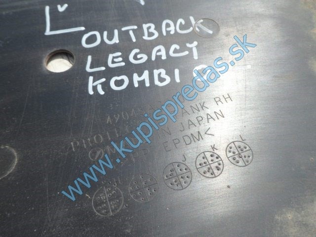 pravý zadný spodný kryt nádrže na subaru legacy outback, 42045AG010