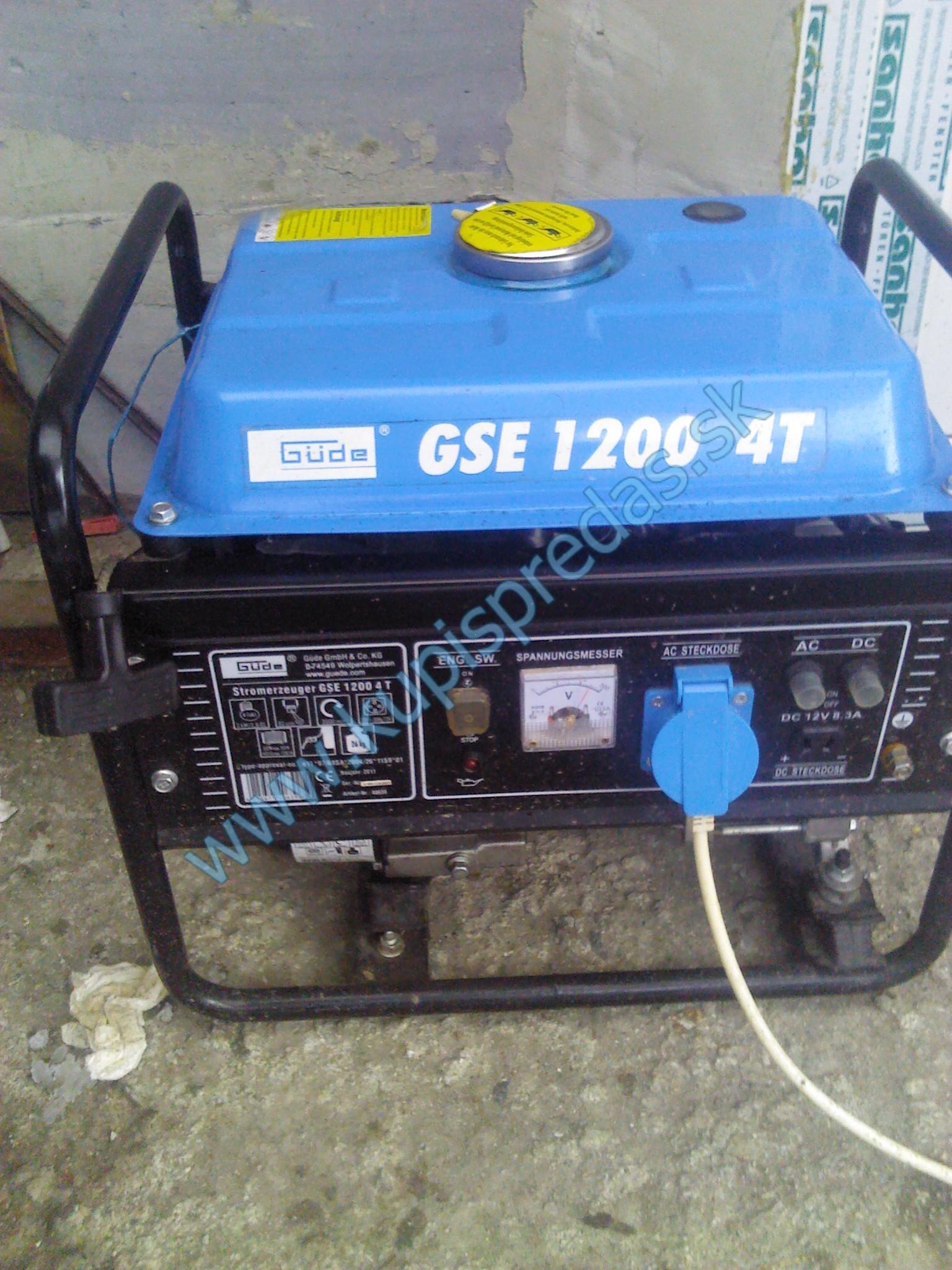 Elektrocentrála GÜDE GSE 1200 4T (100% stav)