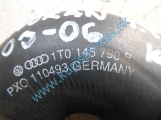 hadica na vzduch na vw volkswagen touran, 1,9tdi, 1T0145790B