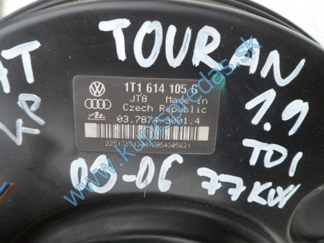 brzdový posilovač na vw volkswagen touran 1,9tdi, automat, 1T1614105G