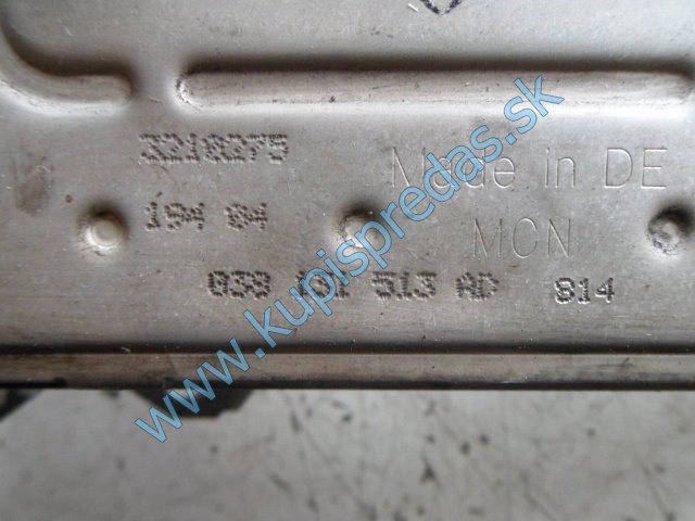 chladič egr na vw volkswagen touran 1,9tdi, 77kw, 03G131063E, 039131513AD