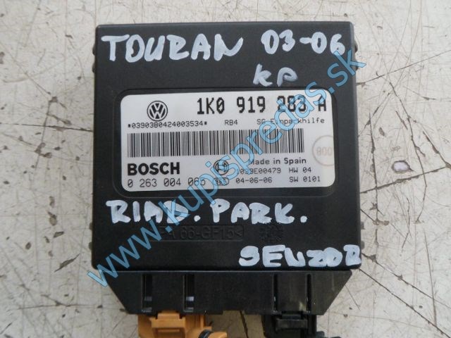 riadiaca jednotka parkovacích senzorov na vw volkswagen touran, 1K0919283A