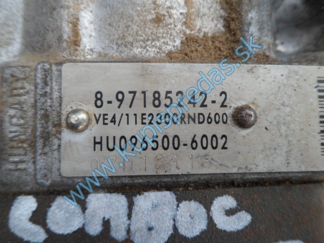 vstrekovaacie čerpadlo na opel combo C 1,7dti, 8-97185242-2