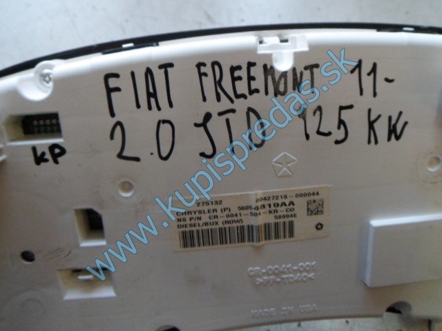 tachometer na fiat freemont 2,0jtd, 16V, 56054819AA