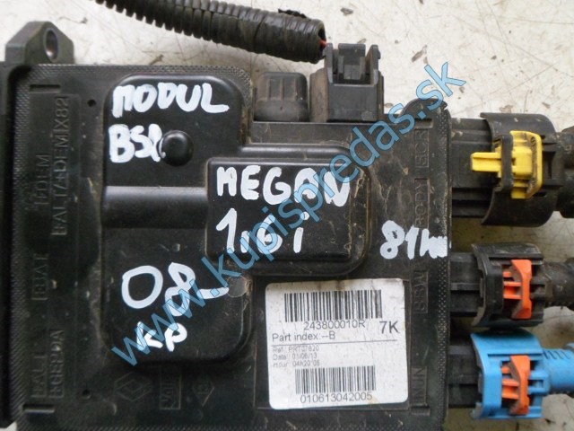 modul bsi na renault megane III 1,6i 16V, 81KW, 243800010R