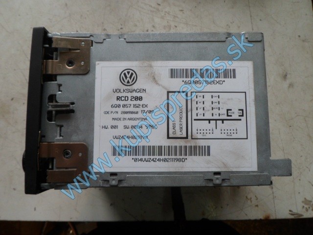 autorádio na vw volkswagen polo, lift, 6Q0057152EXD