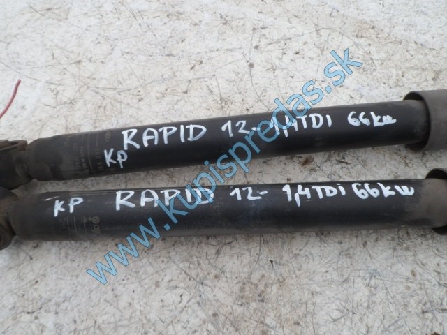 zadný tlmič na škodu rapid, liftback, 6R0513025B