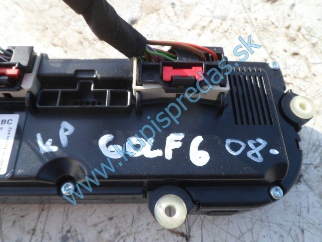 panel na ovládanie kúrenia na vw volkswagen golf 6, 5K0907044BC