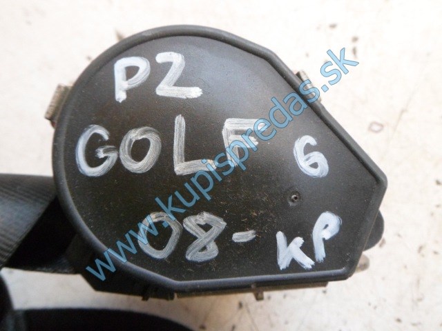 ľavý zadný bezpečnostný pás na vw volkswagen golf 6 HB, 1K6857805N, 