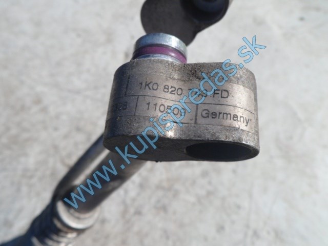 rúrka na klimatizáciu na vw volkswagen golf 6 2,0tdi, 1K0820743D, 1K0820741CM