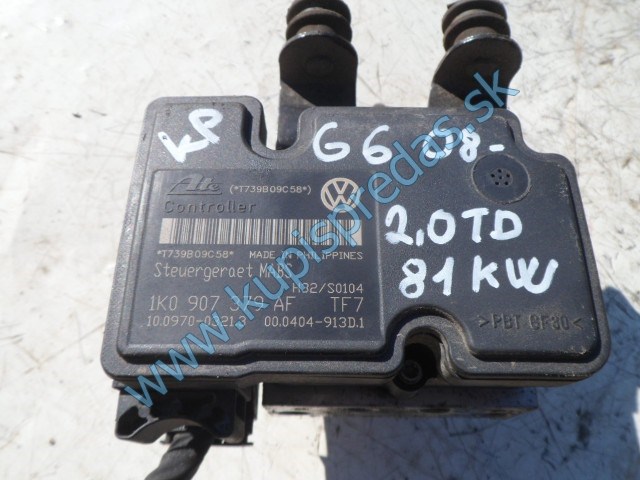 abs pumpa na vw volkswagen golf 6 2,0tdi, 1K0907379AF