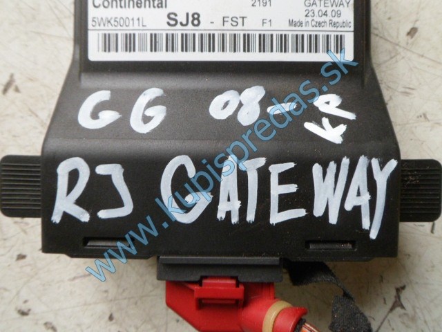 riadiaca jednotka gateway na vw volkswagen golf 6, 1K0907530AA