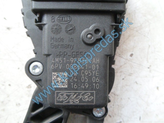 elektrický plynový pedál na ford focus 2, 1,8tdci, 4M51-9F836-AH