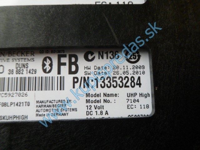 bluetooth na opel astru 4, 13353284