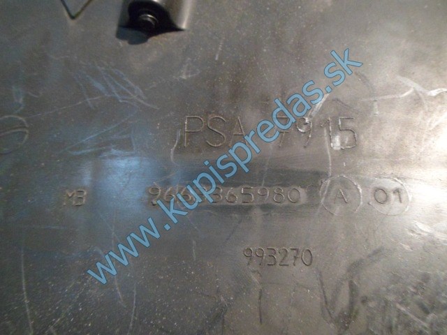 obal vzduchového filtra na peugeot 307 1,6hdi, 9663356980