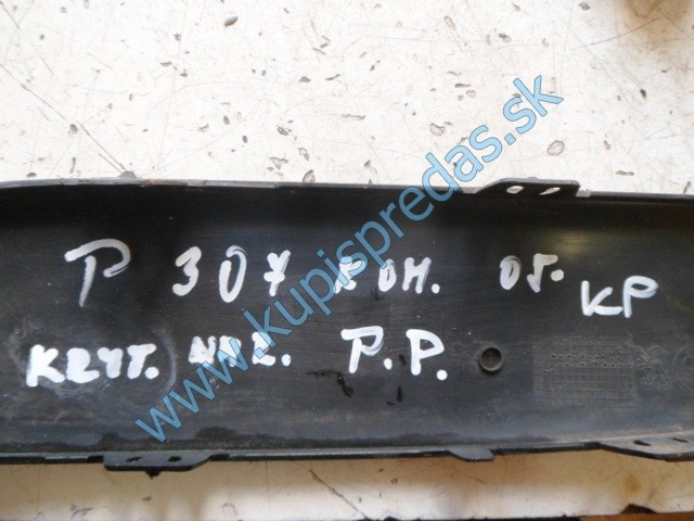 pravá predná lišta do nárazníka na peugeot 307 lift, 9653414577