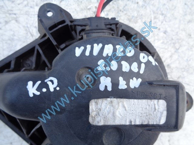 ventilátor na kúrenie na opel vivaro, 