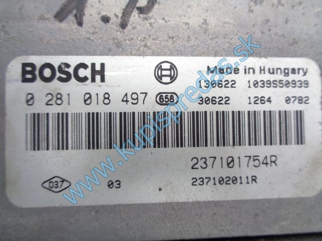 štartovací set na opel vivaro 2,0dci, 0281018497