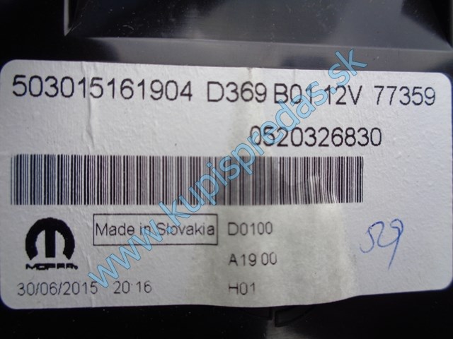riadiaca jednotka na motor na fiat doblo 2 lift, štartovací set, 