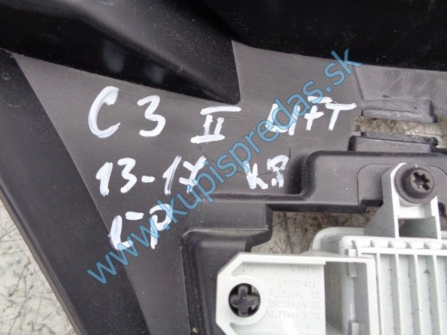 ľavá predná hmlovka na citroen c3 lift, 9803504080
