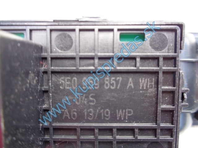ľavý predný vypínač na otváranie okna na škodu fábiu 3, 5E0959857A