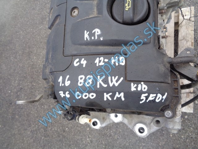 motor na citroen c4 1,6i, 88KW, 5F0