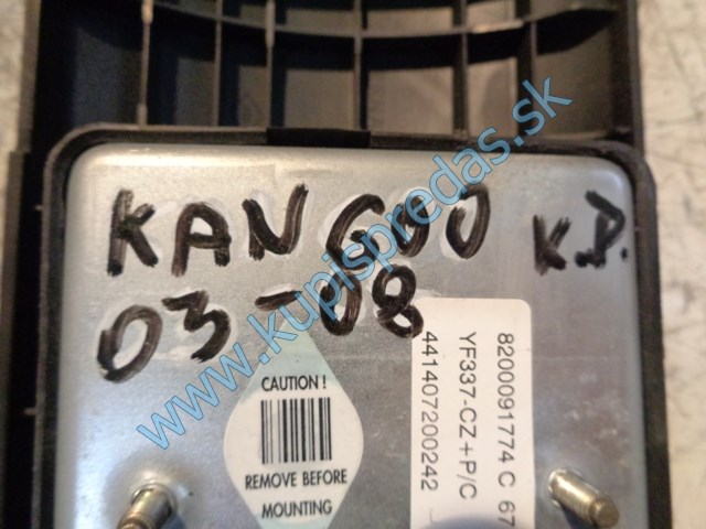 spolujazcový airbag na renault kangoo, 8200091774C